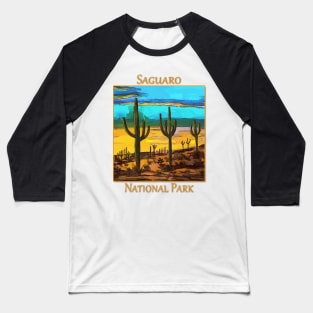 Saguaro from the Saguaro National Park in Arizona Baseball T-Shirt